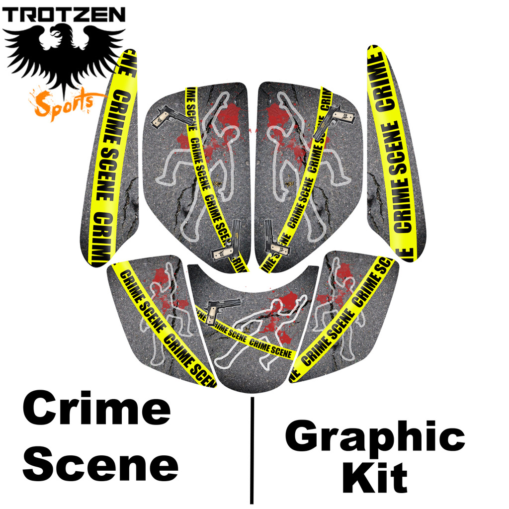 Kawasaki KFX700  KFX 700 Crime Scene Graphic Kits