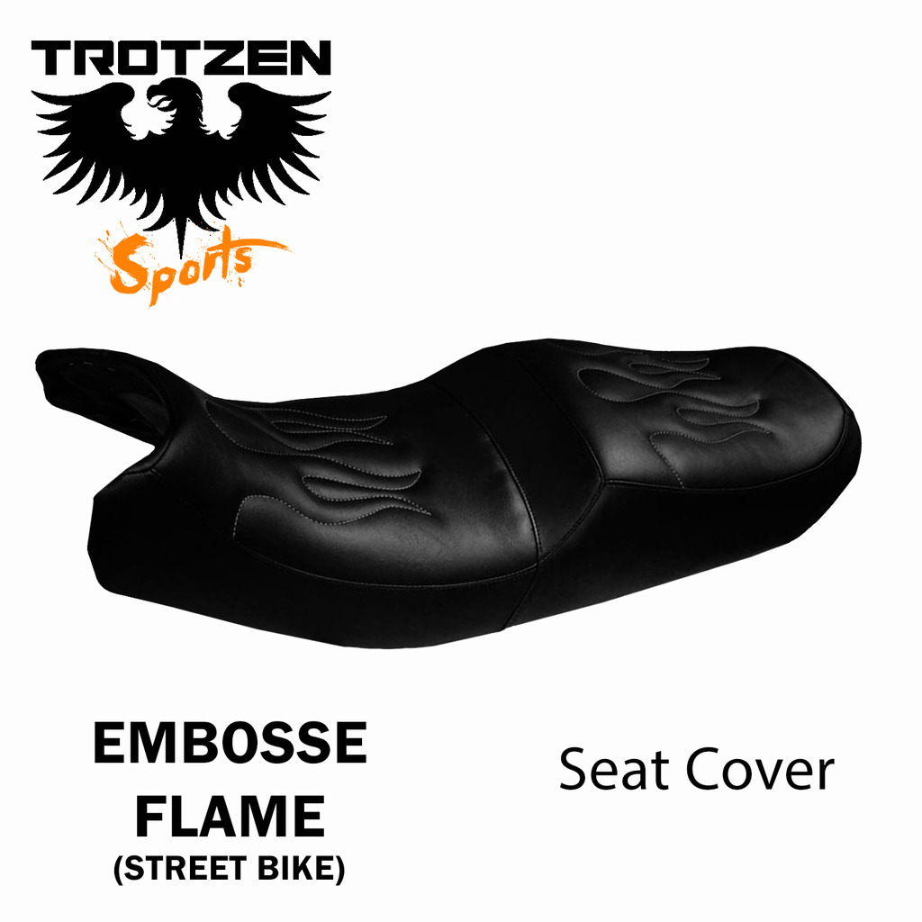 Suzuki GT750 72-77 GT 750 Embossed Flame Seat Cover