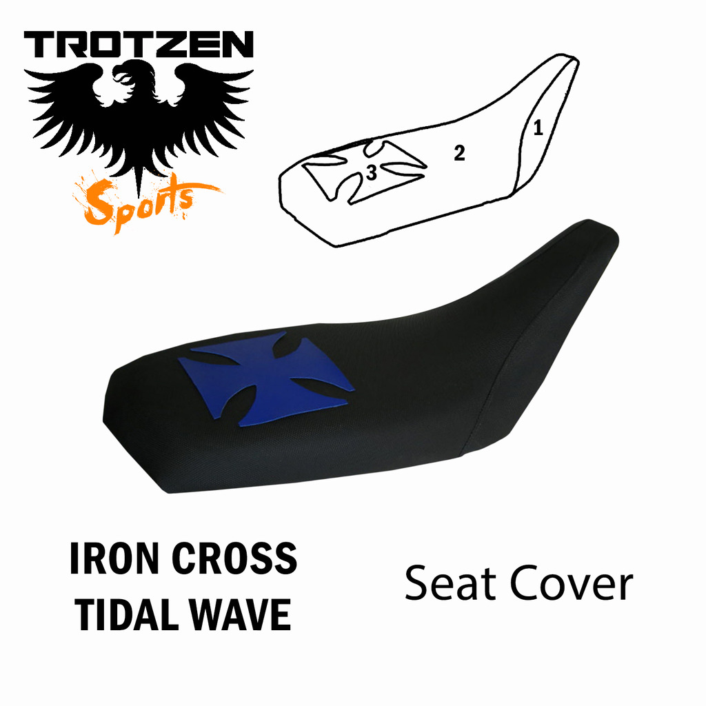 Honda TRX 450R Iron Cross Tidal Wave Seat Cover