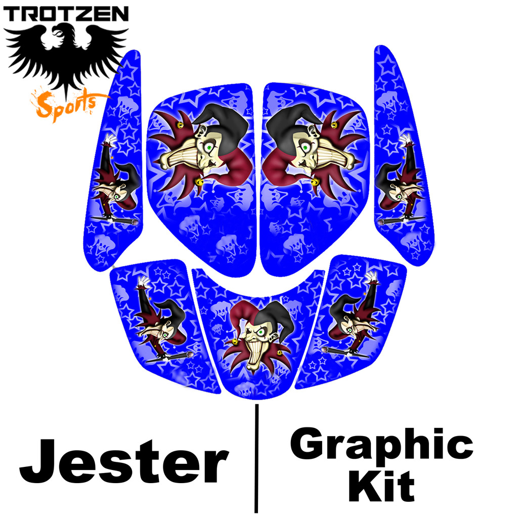 Bombardier DS650 DS 650 Blue Jester Graphic Kits