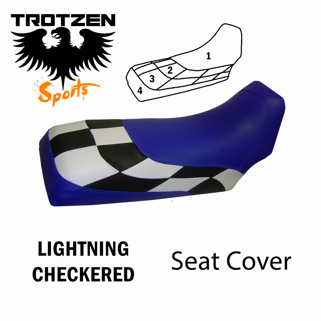 Polaris DS650 Lightning Checkered Seat Cover