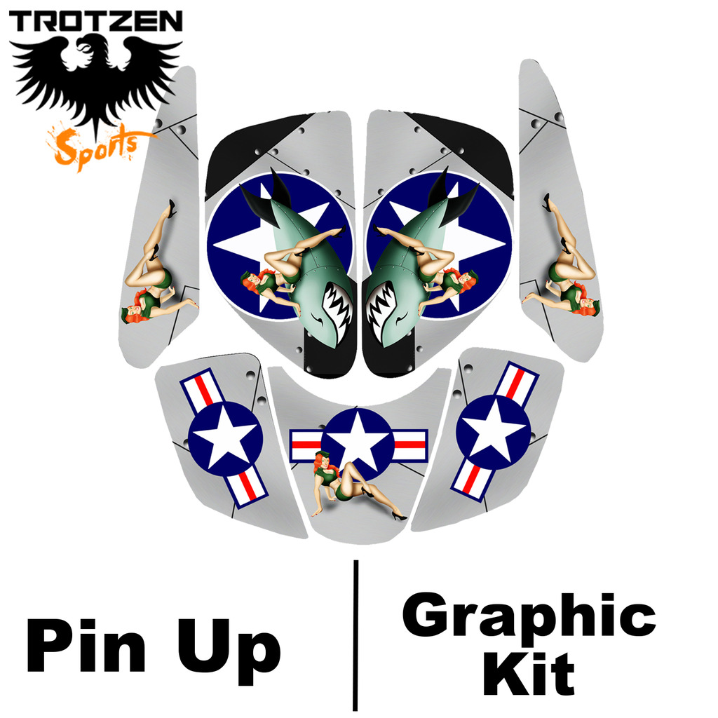 Kawasaki ATC Tekate Pin Up Graphic Kits