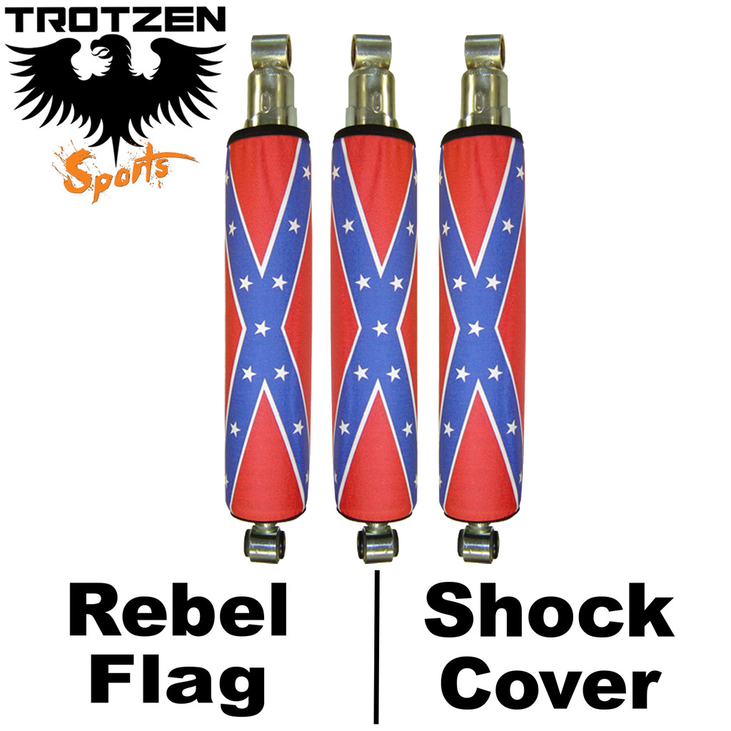 Yamaha Grizzly Rebel Flag Shock Covers