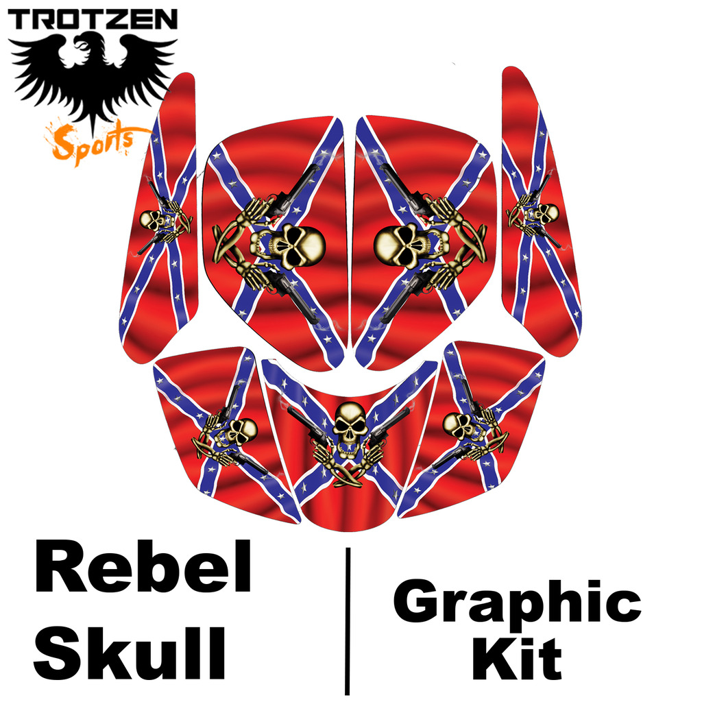 Yamaha YFZ450 YFZ 450 Rebel Skull Graphic Kits