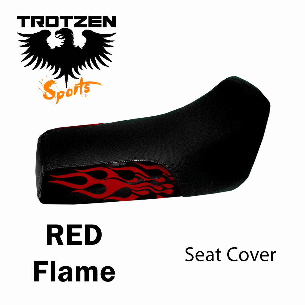 Polaris Outlaw Red Flame Seat Cover