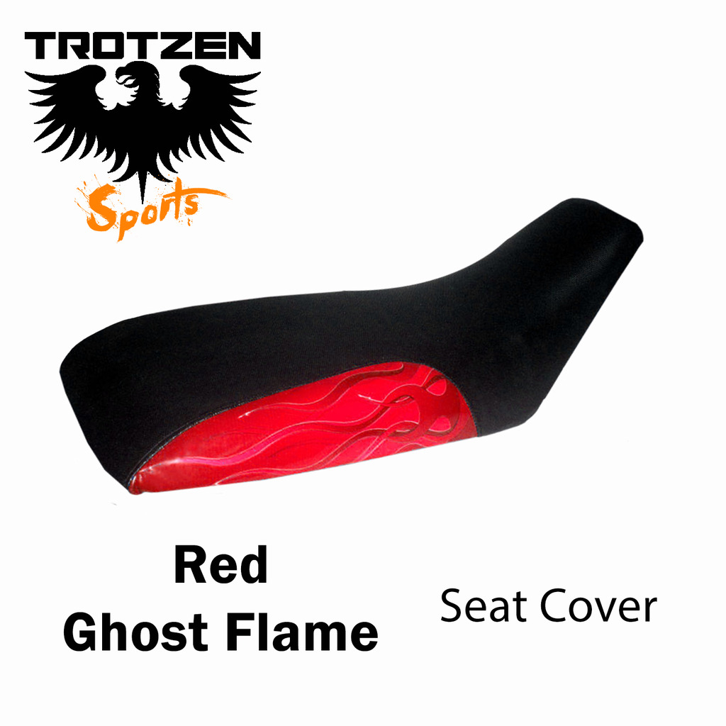 Polaris Outlaw Red Ghost Flame Seat Cover