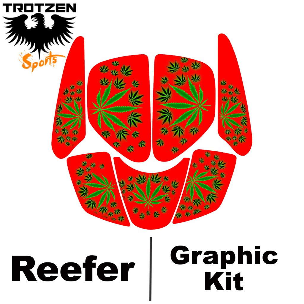 Yamaha Raptor 80 Red Reefer Graphic Kits
