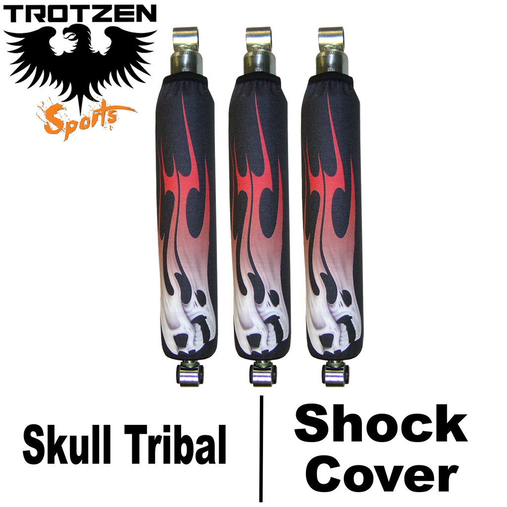 Honda 400X Skull Tribal Shock Covers