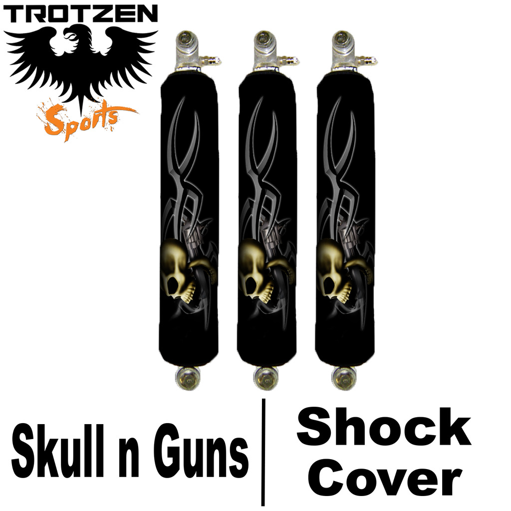 Yamaha Blaster Skull n Guns Shock Covers