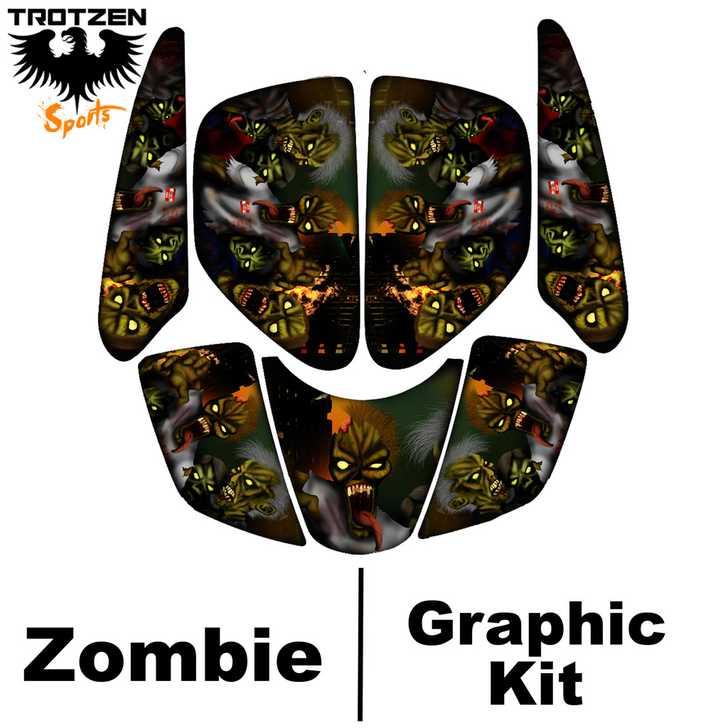 Kawasaki KFX700  KFX 700 Zombie Graphic Kits